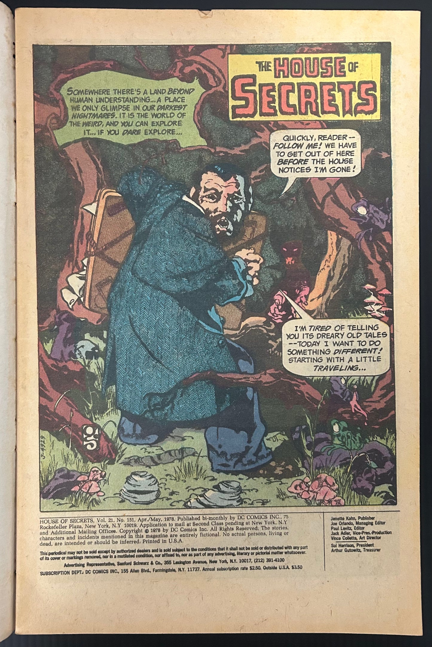 HOUSE OF SECRETS #151 [DC] COMIC 1978 VG-