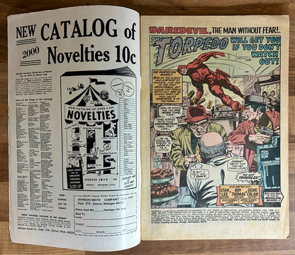 🔑 DAREDEVIL #59 [MARVEL COMICS] DIRECT *TORPEDO & CRIME WAVE DEBUT* 1969 GD+