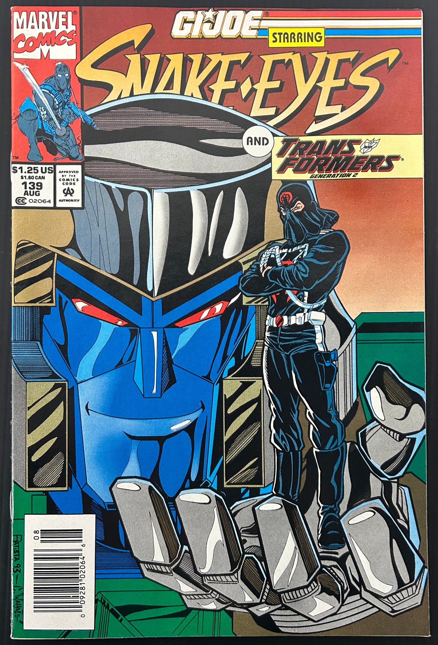 G.I. JOE: A REAL AMERICAN HERO #139 [MARVEL COMICS] NEWSSTAND 1993 NM-