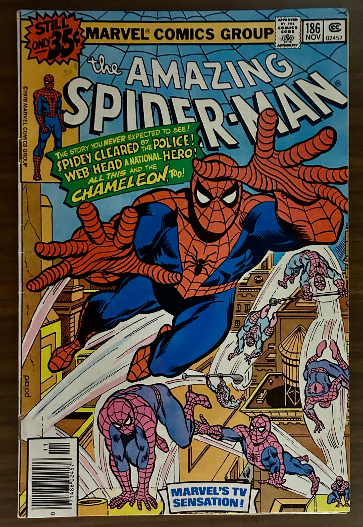 THE AMAZING SPIDER-MAN #186 [MARVEL COMICS] NEWSSTAND 1978 FN
