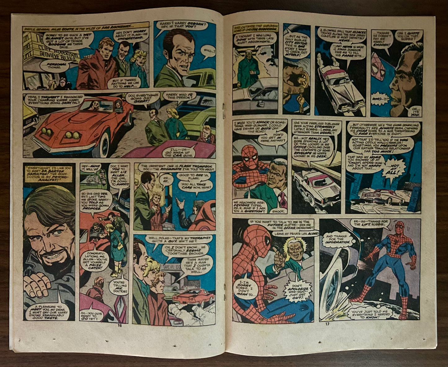 🔑 THE AMAZING SPIDER-MAN #167 [MARVEL COMICS] *WILL O' THE WISP DEBUT* 1977