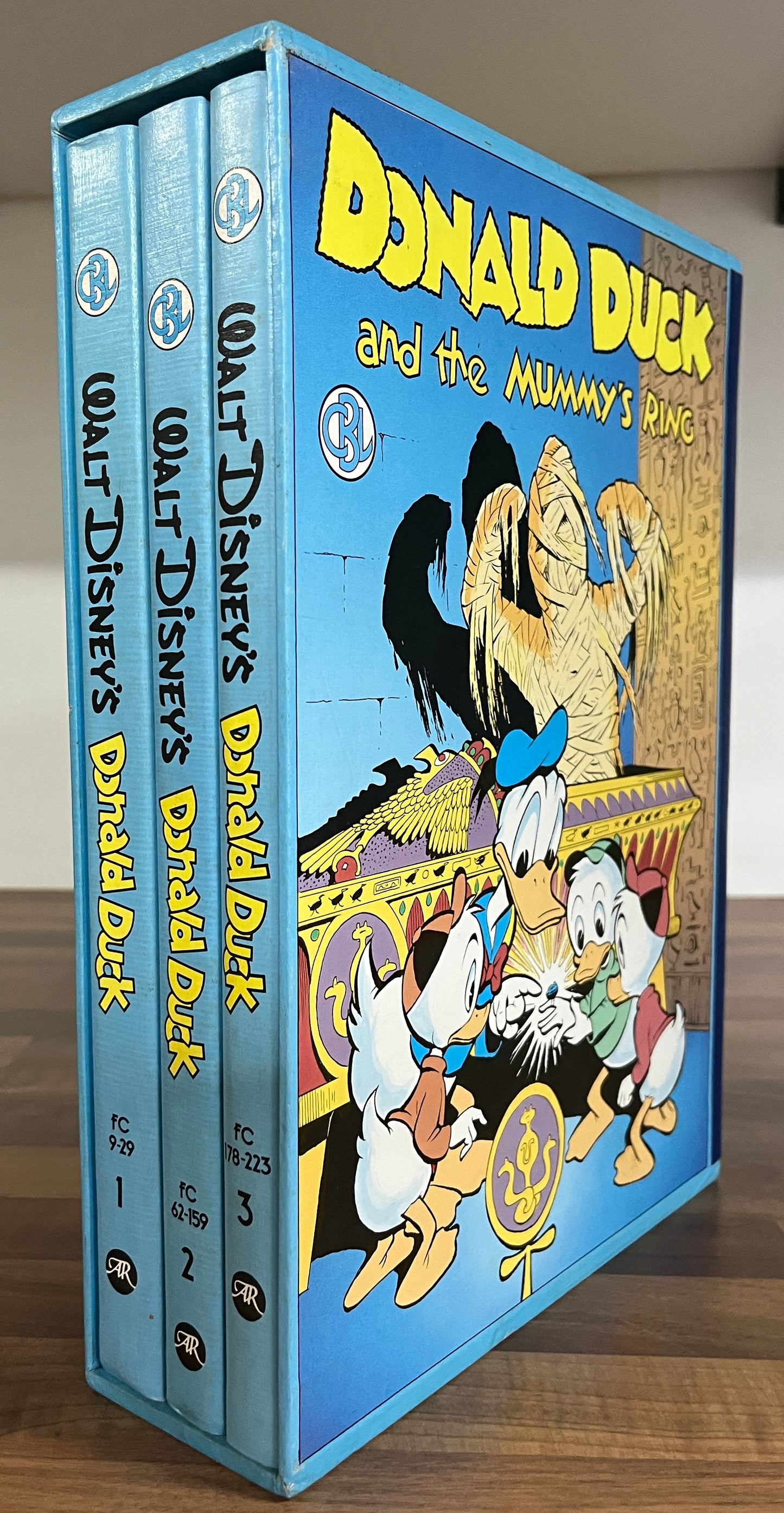 Carl Barks Library of Walt Disney's Donald Duck and the Mummy's Ring 3 Vol. HC Box Set
