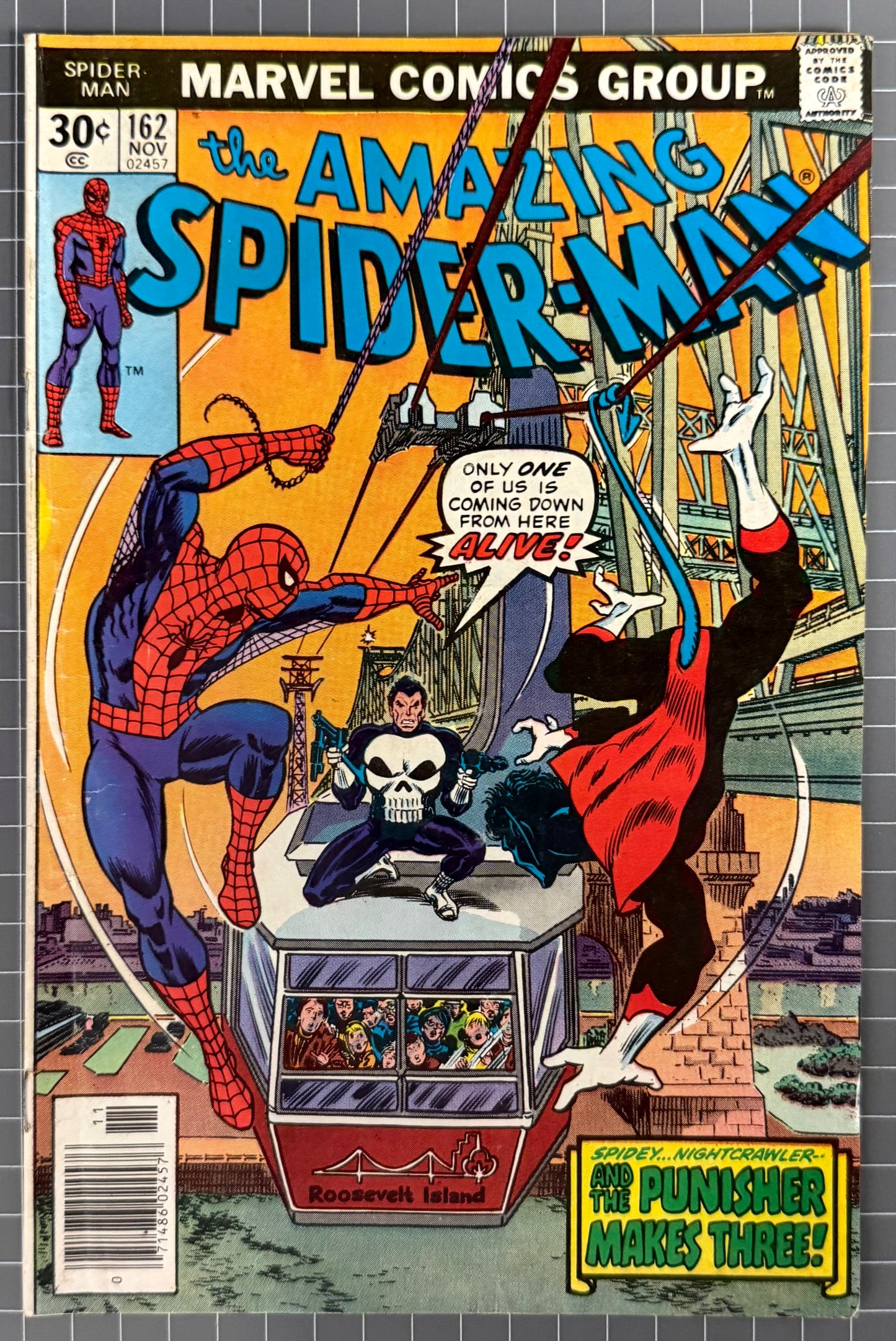 🔑 AMAZING SPIDER-MAN #162 [MARVEL COMICS] *1ST FULL APP. JIGSAW* 1976 VG/FN