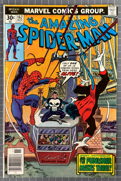 🔑 AMAZING SPIDER-MAN #162 [MARVEL COMICS] *1ST FULL APP. JIGSAW* 1976 VG/FN