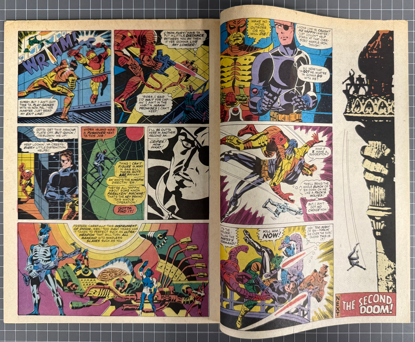 CAPTAIN BRITAIN #4 [MARVEL UK] COMIC MAGAZINE *HERB TRIMPE* 1976 NM-