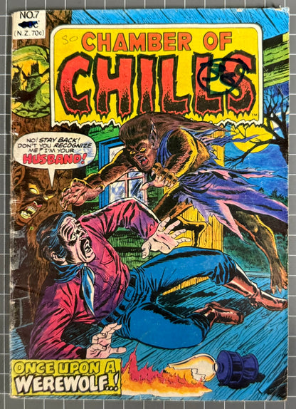 CHAMBER OF CHILLS #7 [YAFFA PUBLISHING] AUSTRALIAN MARVEL DIGEST COMIC 1980