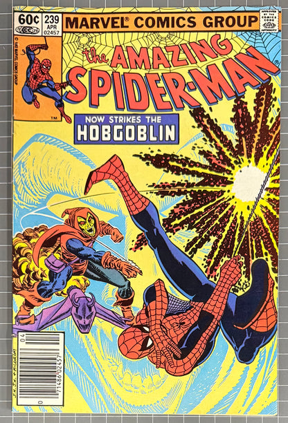 🔑 THE AMAZING SPIDER-MAN #239 [MARVEL COMICS] *2ND APP. HOBGOBLIN* 1983 FN/VF