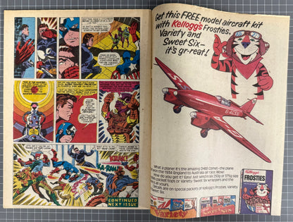 CAPTAIN BRITAIN #3 [MARVEL UK] COMIC MAGAZINE *HERB TRIMPE* 1976 VF