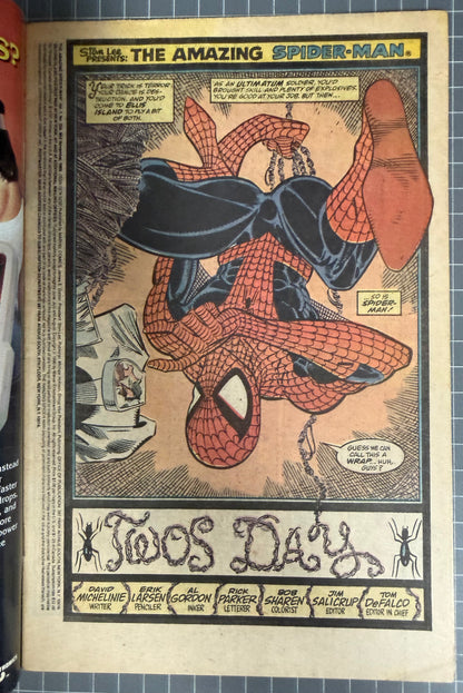 🔑 AMAZING SPIDER-MAN #324 [MARVEL COMICS] *TODD MCFARLANE COVER* 1989 FN