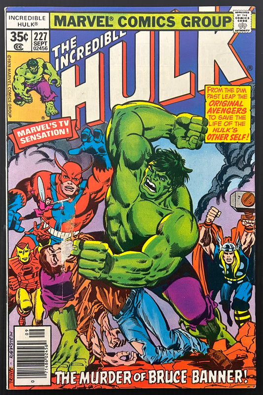 THE INCREDIBLE HULK #227 [MARVEL COMICS] NEWSSTAND 1978 FN/VF