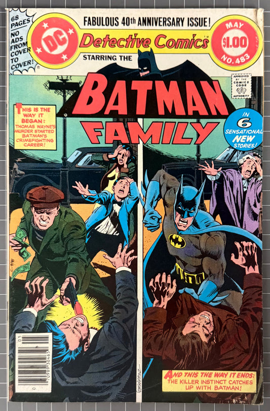 🔑 DETECTIVE COMICS #483 [DC COMICS] *1ST APP. MAXIE ZEUS* 1979 FN-