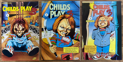 CHILD'S PLAY 3 COMPLETE SET #1, 2, 3 [INNOVATION] COMIC LOT 1992 HIGH GRADE