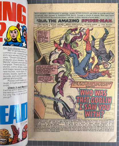 THE AMAZING SPIDER-MAN #180 [MARVEL COMICS] NEWSSTAND 1978 VF