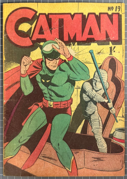 CATMAN #19 [TRICHO] AUSTRALIAN *SCARCE* PRE-DECIMAL COMIC 1963