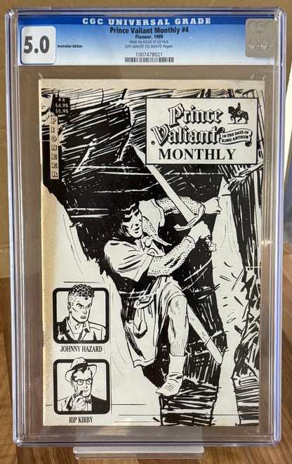 PRINCE VALIANT MONTHLY #4 [PIONEER] CGC 5.0 *FROM THE ESTATE OF LEE FALK* 1989