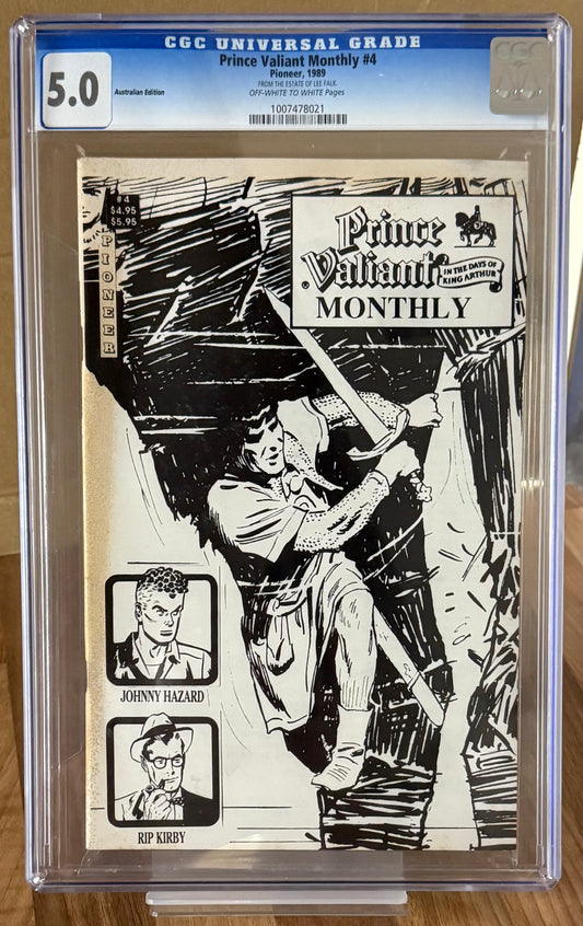 PRINCE VALIANT MONTHLY #4 [PIONEER] CGC 5.0 *FROM THE ESTATE OF LEE FALK* 1989