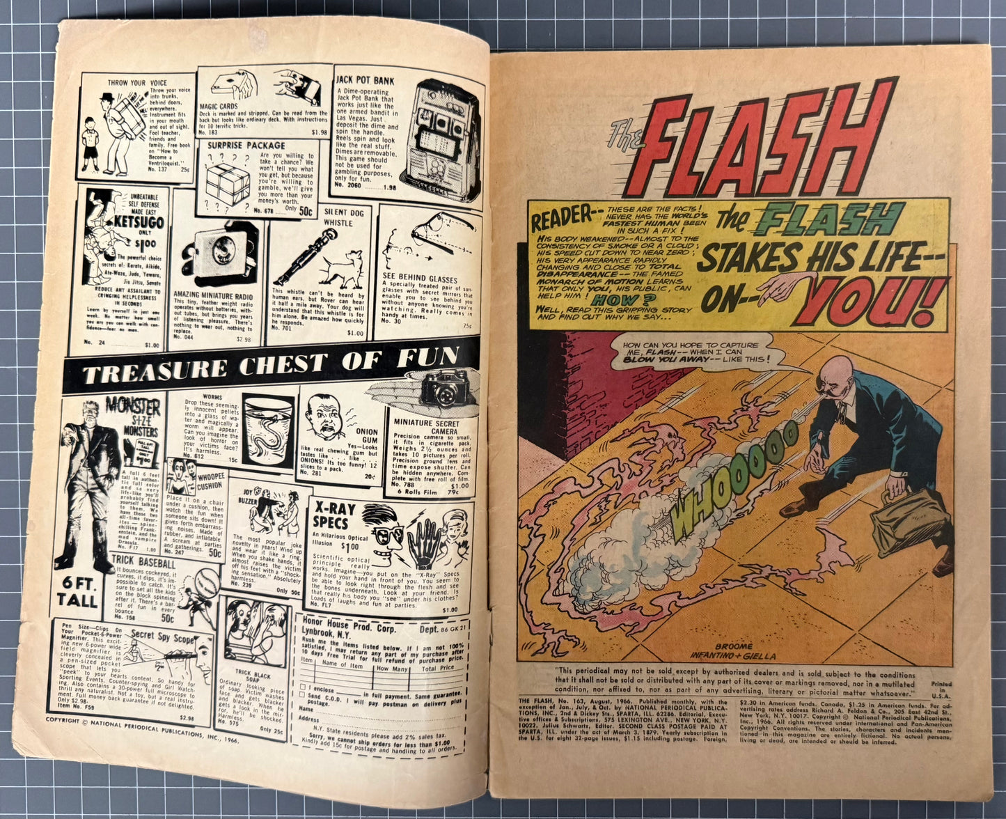 THE FLASH #163 [DC COMICS] 1966 GD+