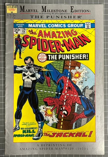 MARVEL MILESTONE EDITION: THE AMAZING SPIDER-MAN #129 [MARVEL COMICS] DIRECT 1992 VG/FN