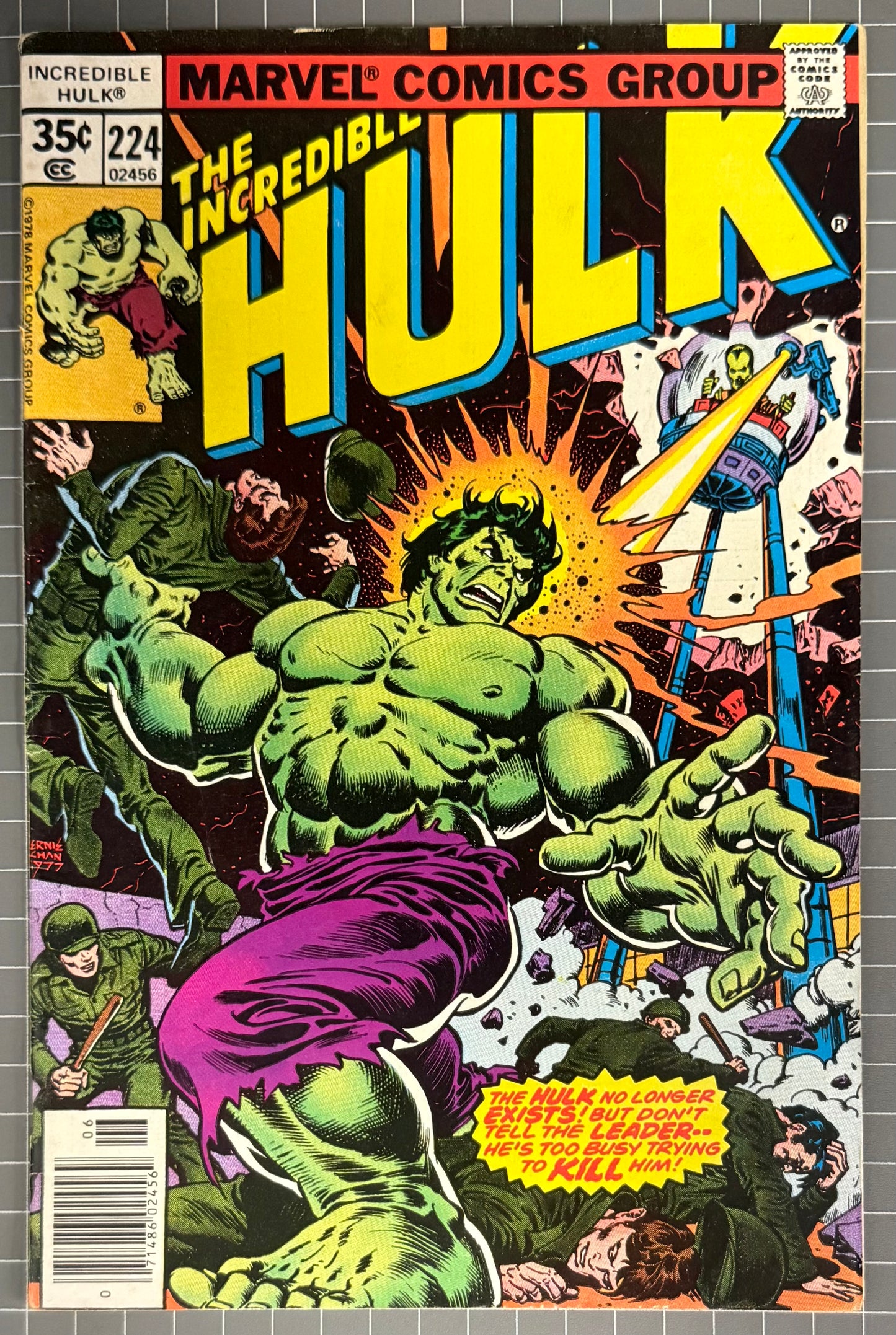 THE INCREDIBLE HULK #224 [MARVEL COMICS] NEWSSTAND 1978 VG