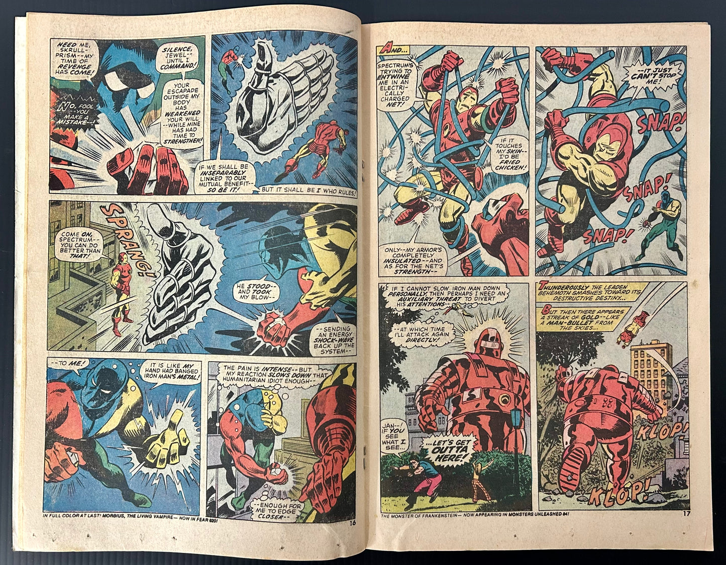 IRON MAN #66 [MARVEL COMICS] DIRECT 1974 VG-