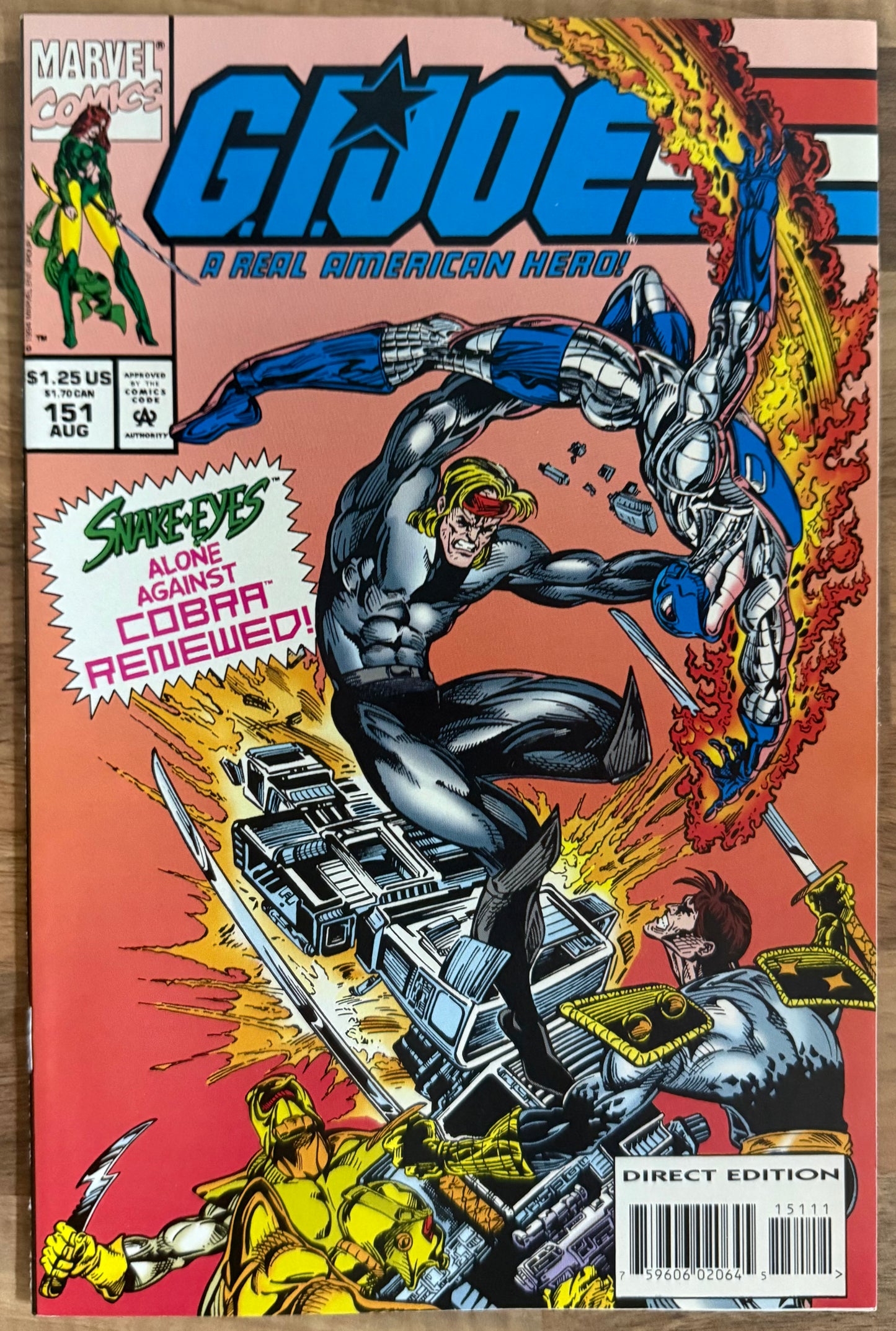 🔑 G.I. JOE: A REAL AMERICAN HERO #151-155 [MARVEL] LOT 5 COMICS HIGH GRADE 1994