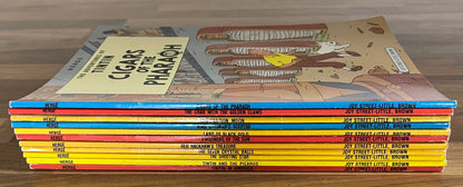 Hergé: Tintin Lot of 11 Joy Street Little Brown PBs, American Eds 1970s