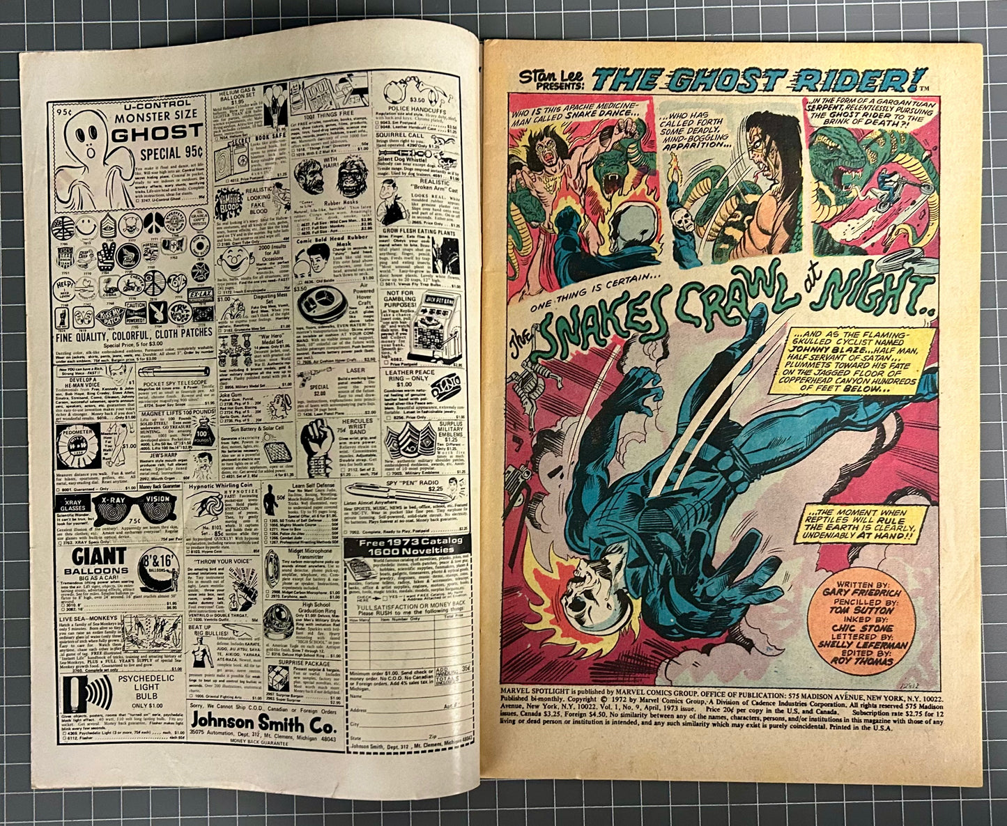 MARVEL SPOTLIGHT #9 [MARVEL COMICS] DIRECT 1973 VG+