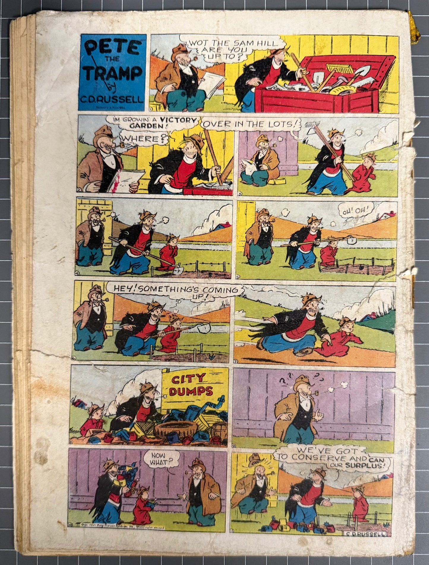 ACE COMICS #144 [DAVID MCKAY] *THE PHANTOM* GOLDEN AGE 1949 FR/GD