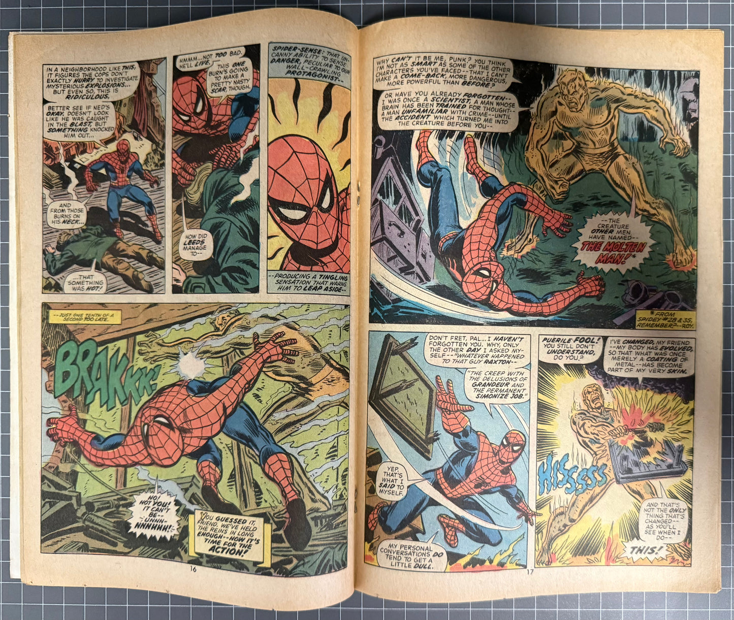 🔑 THE AMAZING SPIDER-MAN #132 [MARVEL COMICS] DIRECT 1974 VG