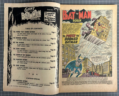 GIANT BATMAN ANNUAL #5 [DC COMICS] DIRECT 1963 GD/VG