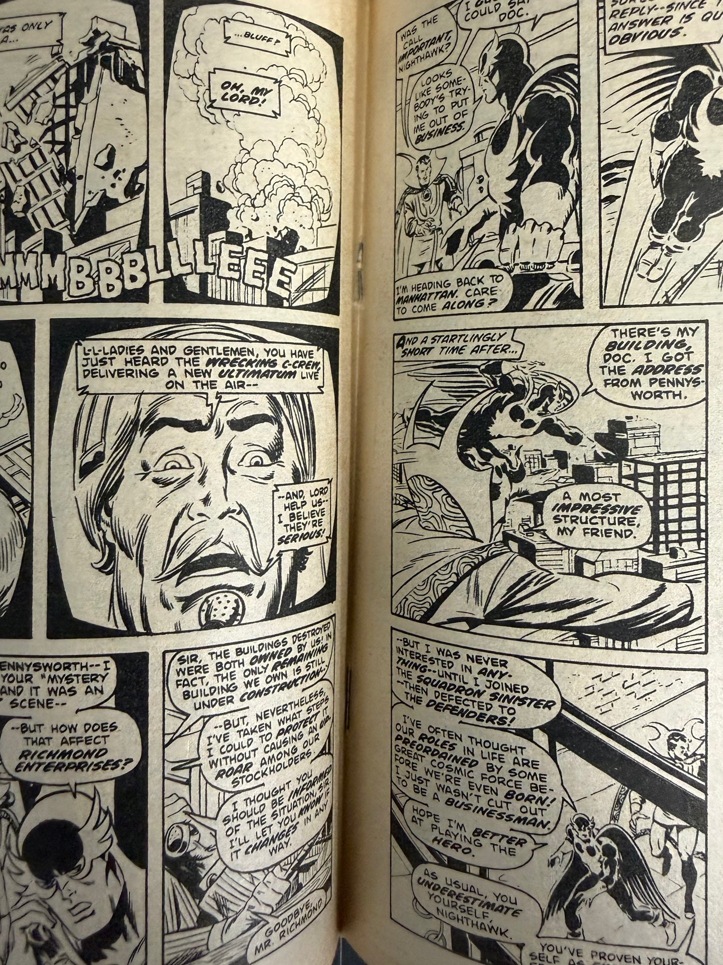 🔑 THE DEFENDERS #6 [YAFFA PUBLISHING] AUSTRALIAN MARVEL DIGEST COMIC 1980