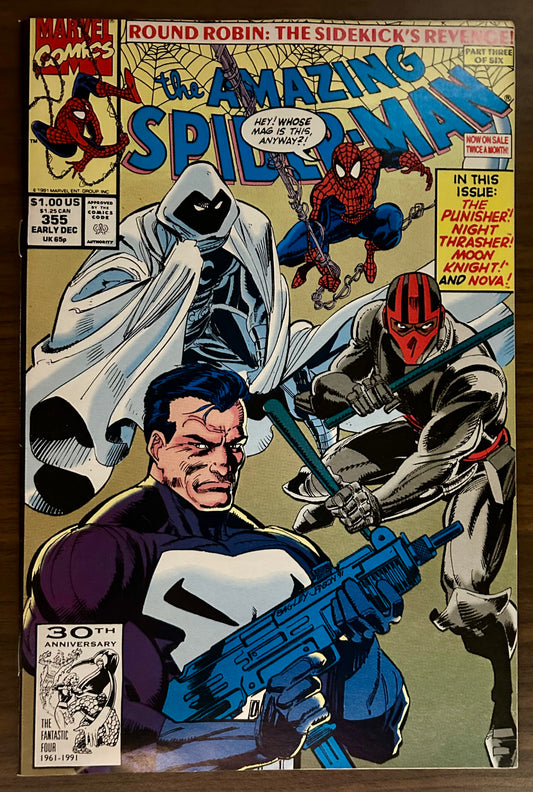 THE AMAZING SPIDER-MAN #355 [MARVEL COMICS] DIRECT 1991