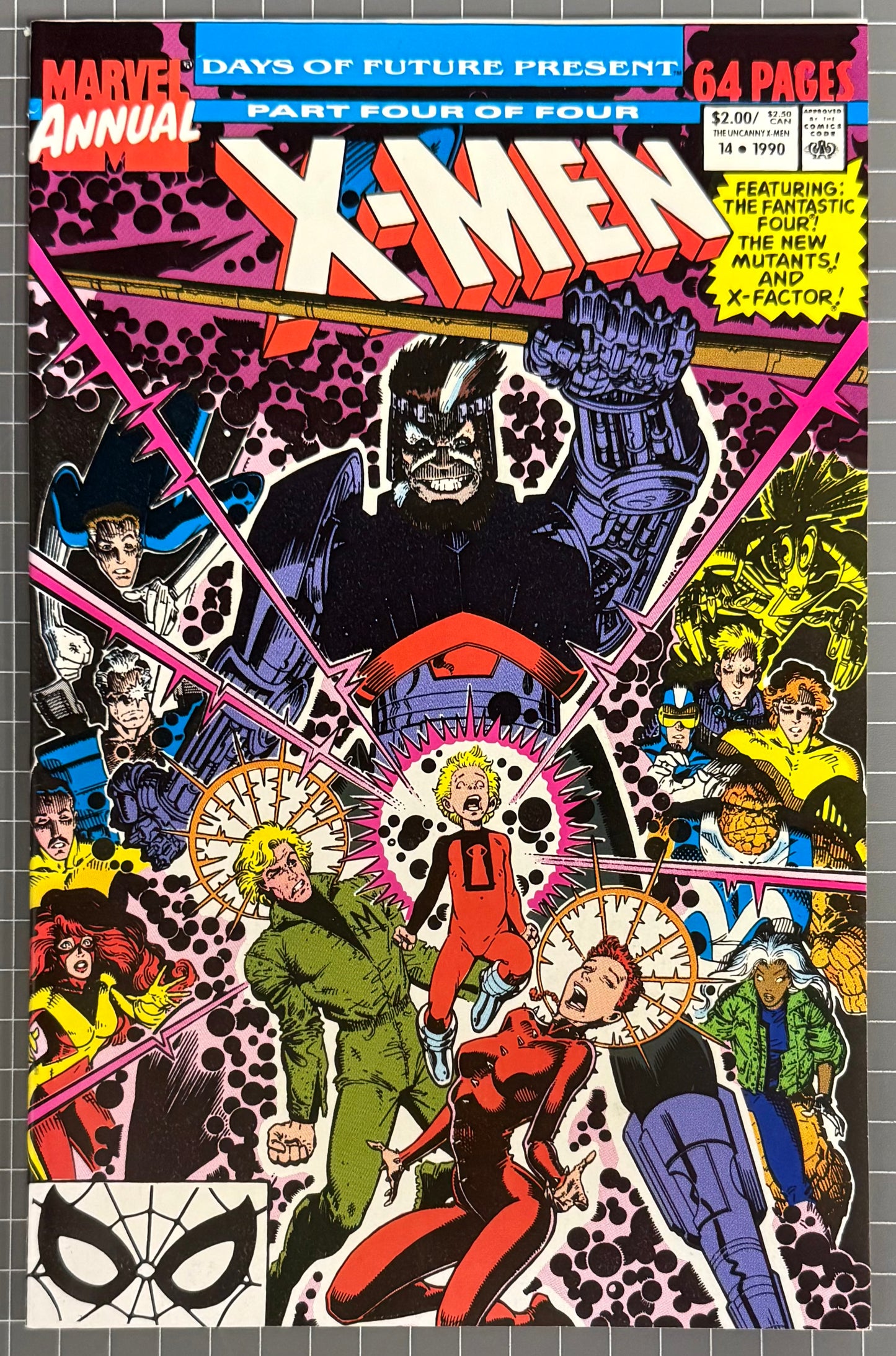 🔑 X-MEN ANNUAL #14 [MARVEL] COMIC *1ST CAMEO APPEARANCE GAMBIT* 1990 VF/NM