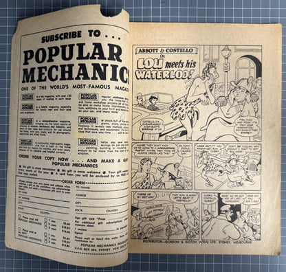 BUD ABBOTT AND LOU COSTELLO #23 (PAGE PUBLICATIONS) AUSTRALIAN COMIC 1968