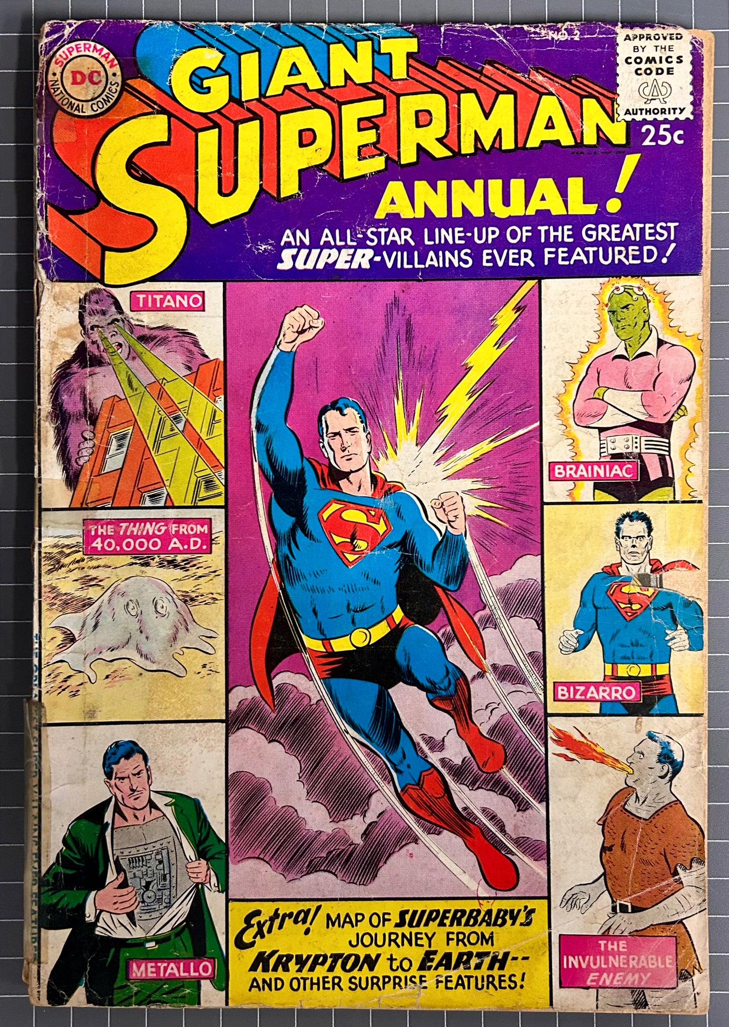 GIANT SUPERMAN ANNUAL #2 [DC COMICS] DIRECT 1960 GD-