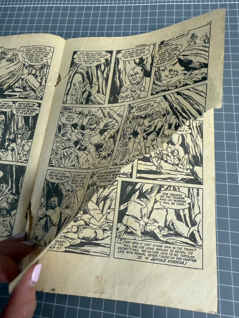 NYOKA THE JUNGLE GIRL #36 (LARRY CLELAND) AUSTRALIAN PRE-DECIMAL COMIC 1952