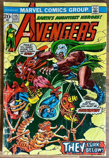 THE AVENGERS #115 [MARVEL COMICS] 1973 GD-
