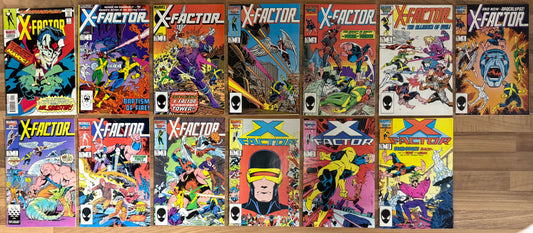 🔑 X-FACTOR COMPLETE #-1-12 [MARVEL] LOT 13 COMICS 1986-1987, 1997 VF-NM