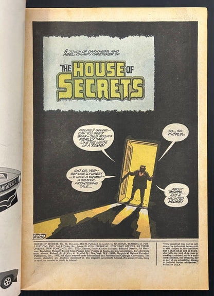 HOUSE OF SECRETS #89 [DC] COMIC 1971 FN