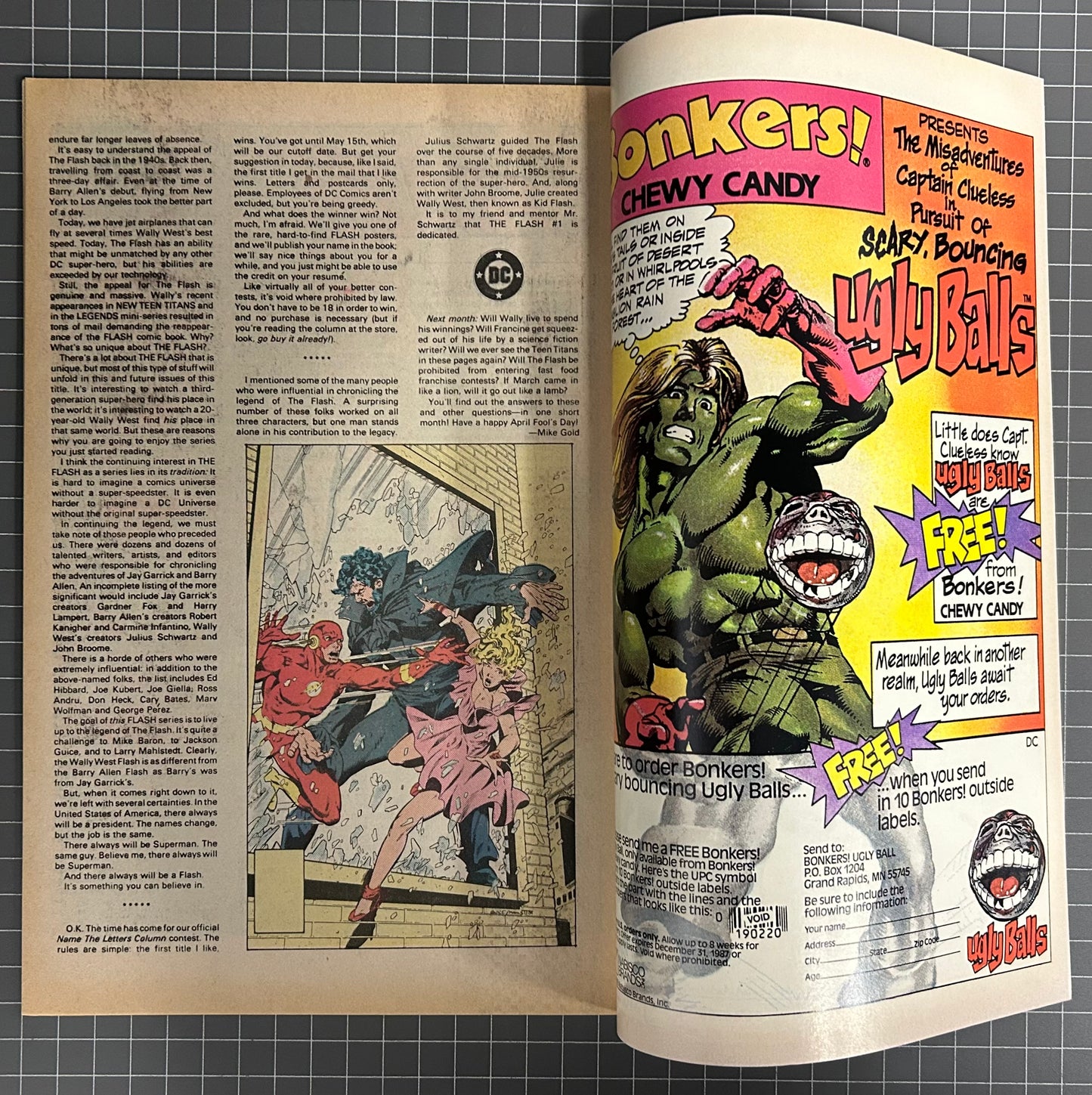 🔑 THE FLASH #1 [DC COMICS] NEWSSTAND *PREMIERE ISSUE* 1987