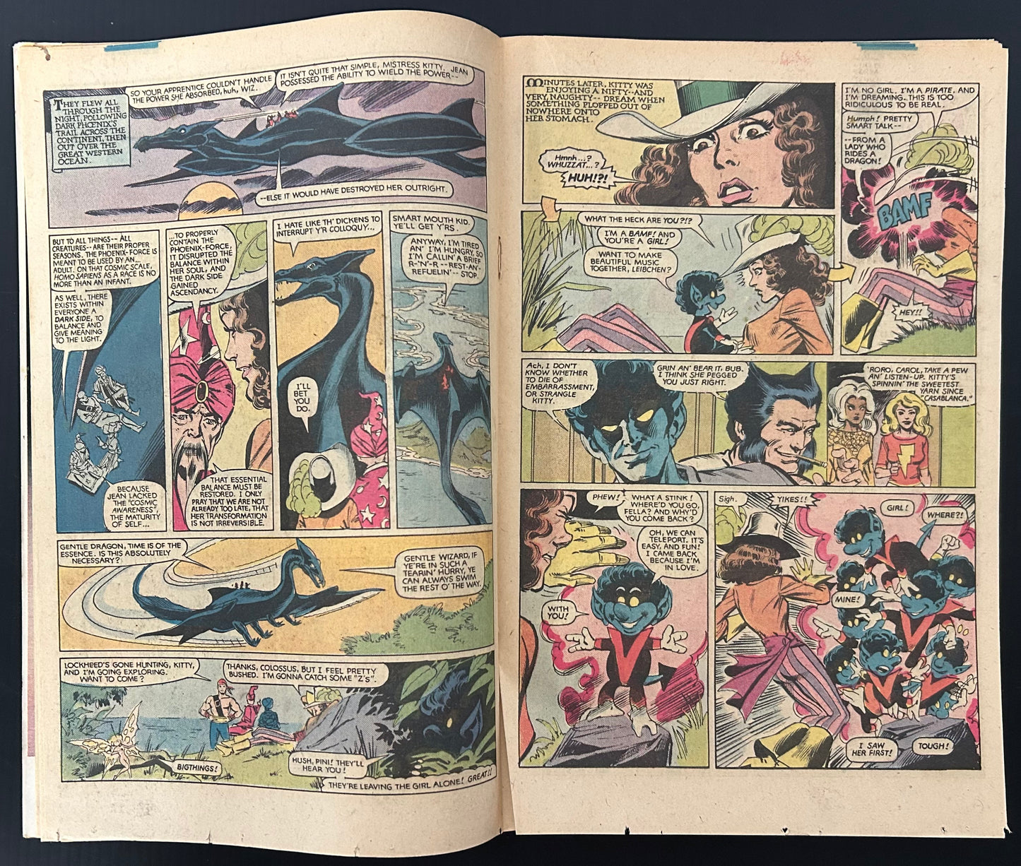 🔑 THE UNCANNY X-MEN #153 [MARVEL COMICS] *1ST APP. BAMFS* 1982 VG-