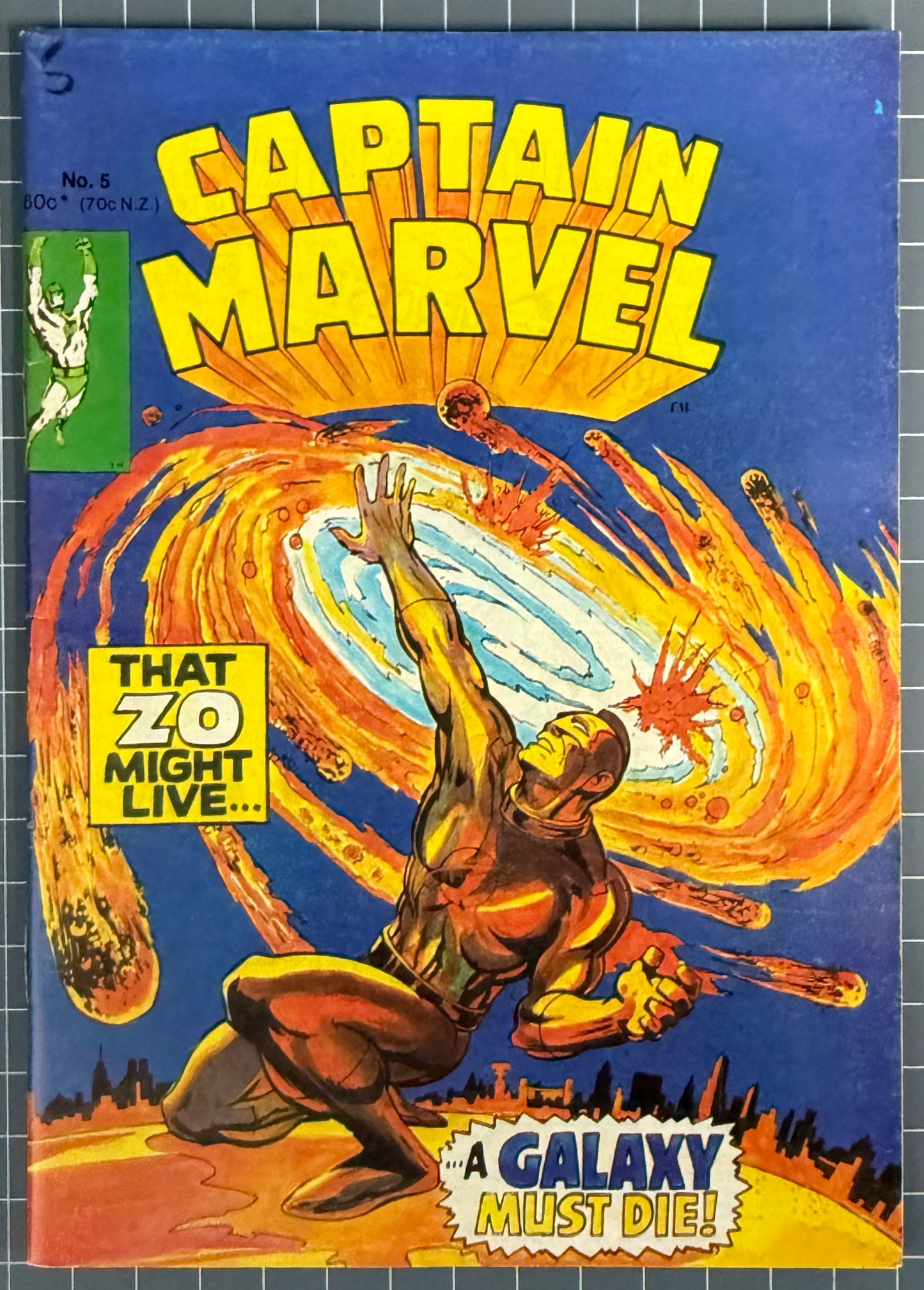 CAPTAIN MARVEL #5 [YAFFA PUBLISHING] AUSTRALIAN MARVEL DIGEST COMIC 1981