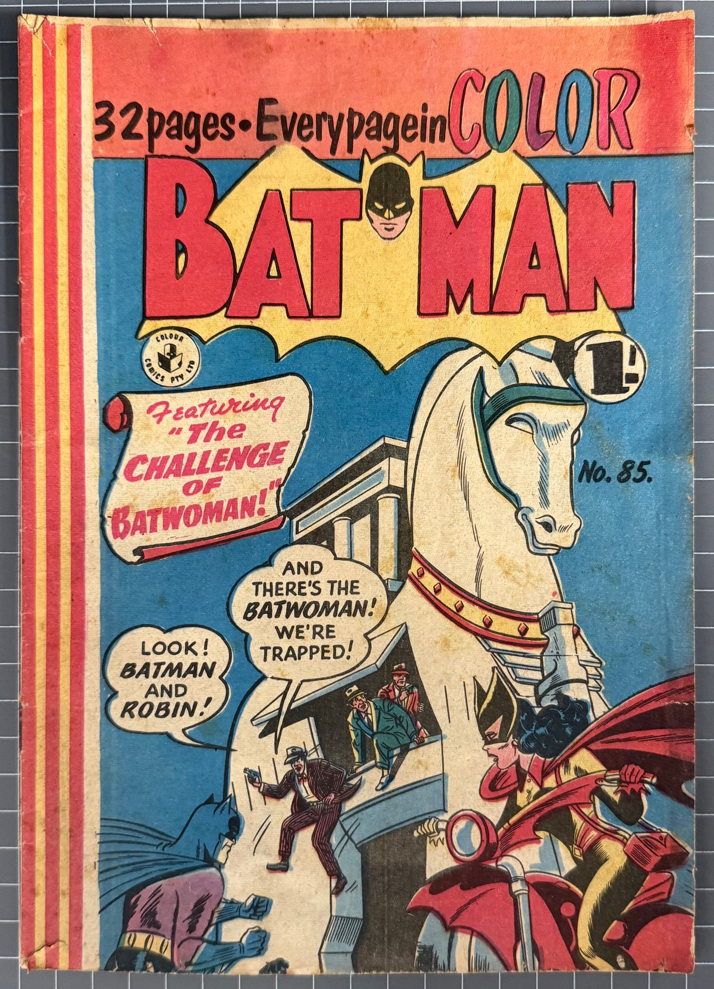 BATMAN #85 [COLOUR COMICS] AUSTRALIAN PRE-DECIMAL *SCARCE* 1957
