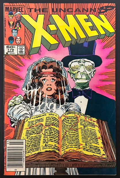 🔑 THE UNCANNY X-MEN #179 [MARVEL COMICS] *1ST APP. LEECH* 1984 FN-