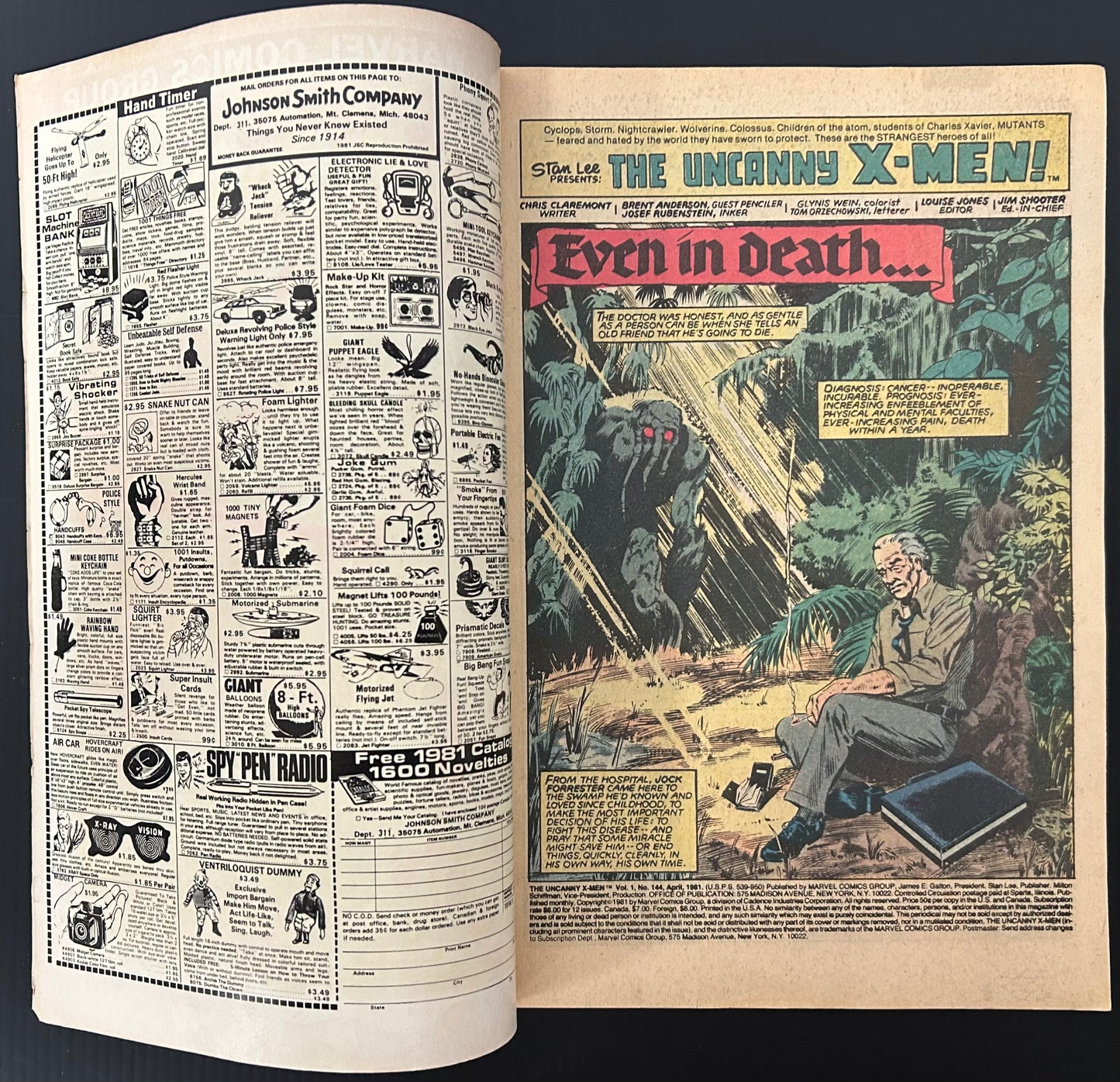 THE UNCANNY X-MEN #144 [MARVEL COMICS] 1981 VG/FN