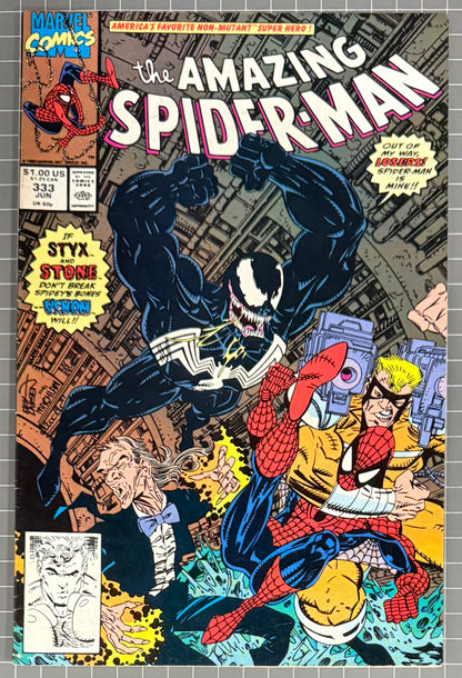 THE AMAZING SPIDER-MAN #333 [MARVEL COMICS] DIRECT 1990 FN/VF