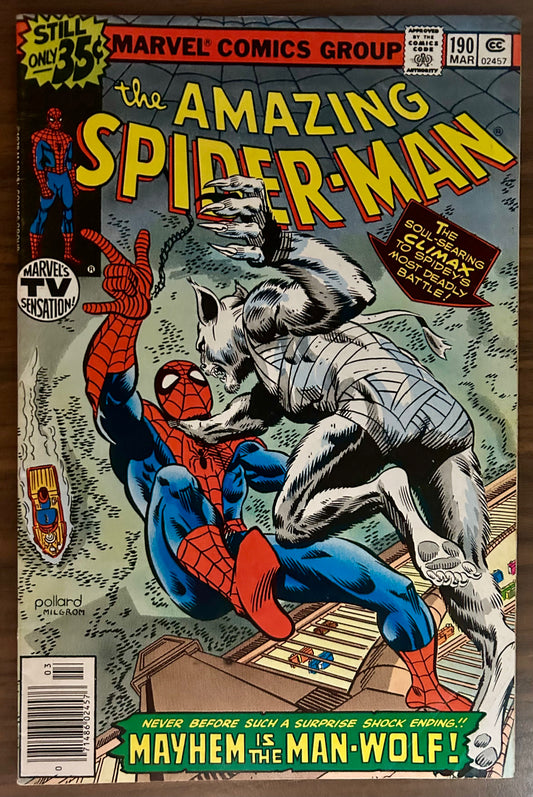 THE AMAZING SPIDER-MAN #190 [MARVEL COMICS] NEWSSTAND 1979 FN/VF