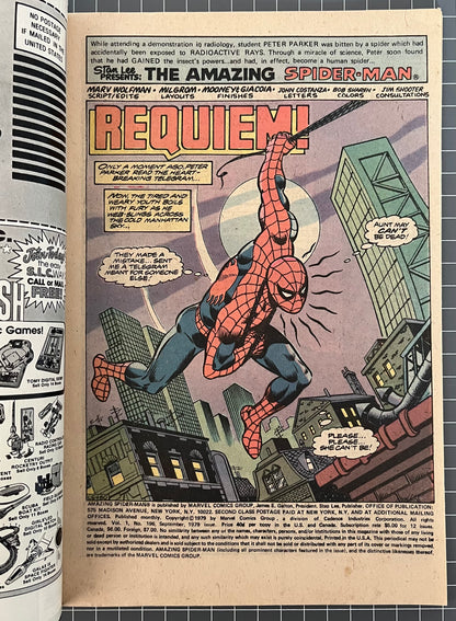 THE AMAZING SPIDER-MAN #196 [MARVEL COMICS] NEWSSTAND 1979 VF