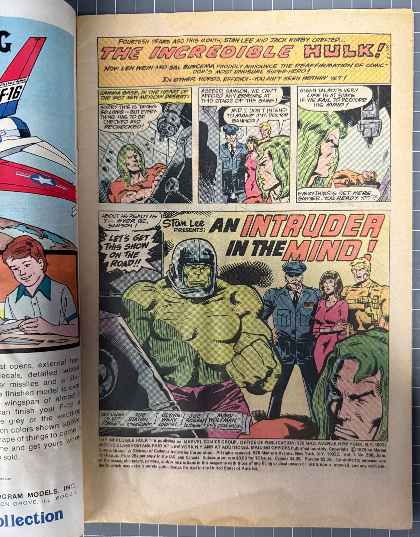 🔑 THE INCREDIBLE HULK #200 [MARVEL COMICS] NEWSSTAND 1976 VG