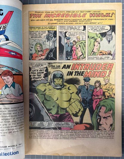 🔑 THE INCREDIBLE HULK #200 [MARVEL COMICS] NEWSSTAND 1976 VG